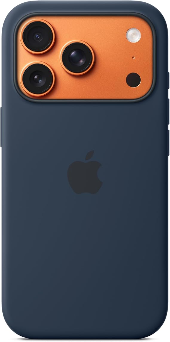 Apple iPhone 17 Pro Silicone Case with MagSafe and Camera Control: Lightweight Phone Case, Wireless Charging Compatible, Smooth Matte Finish; Midnight ​​​​​​​