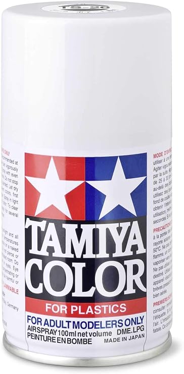 Tamiya TAM85026 85026 Lacquer Spray Paint, TS-26 Pure White - 100ml Spray Can