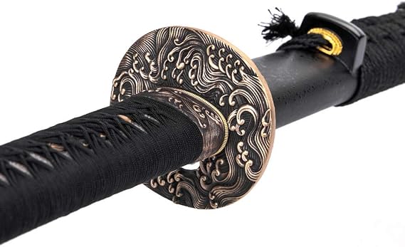 Siwode Katana,Wave Copper Tang, T10 Clay_Tempered, 40-Inchs