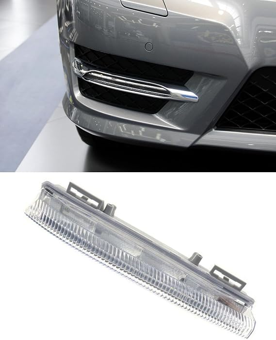 KKTR-CAR LED Daytime Running Lights & Replacement DRL Fog Lamp Kit Compatible with M-ercedes B-enz W204 C-Class (2011-2014), W212 E-Class (2011-2014), W207 E-Coupe (2011-2013) (Right-OE#2049069000)