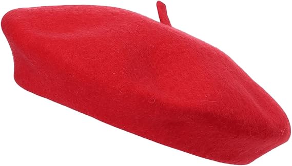 Classic Wool Beret Hat for Men & Women – French Style Vintage Artist Cap – Soft, Warm & Comfortable Autumn Winter Accessory – Plain, Chic & Timeless Parisian Fashion Hat
