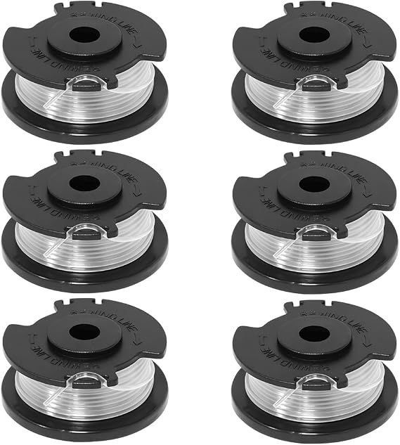 6PC HT21-401-003-02 HT21-401-003-03 HT19-401-003-06 HT22-401-03-05 ht19-401-003-07 Replacement Trimmer Spool for Hyper Tough K1018 20V String Trimmer, For LawnMaster 20VMWGT & CLGT2410H Weed Eater