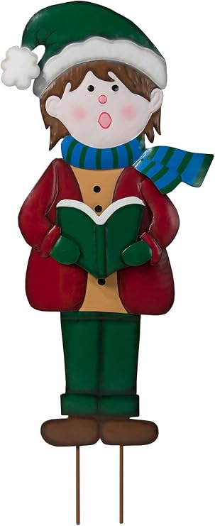 Miles Kimball Metal Boy Caroler by Fox River Creations, Winter Holiday