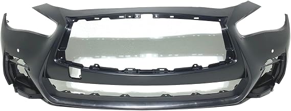 2018 2019 2020 2021 2022 2023 2024 Compatible With Infiniti Q50 Q50s Sport Front Bumper Cover With Sensor Holes
