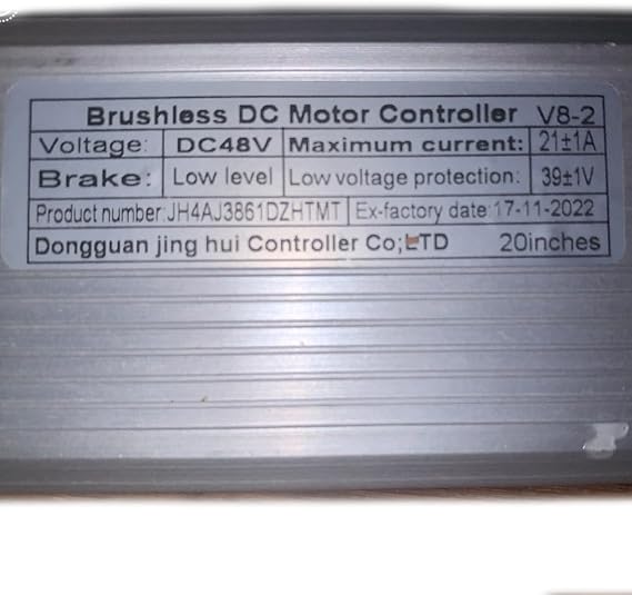 Ebike Controller DC48V 21A Brushless Motor Controller for Electric Bicycle 20''