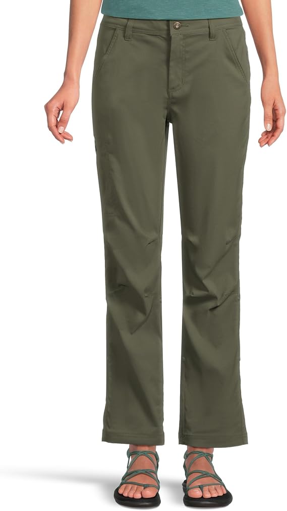 Prana Womens Stretch Zion Mid Rise Pants Shadow, 6, 30 inch Inseam