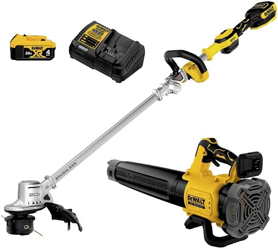 DEWALT 20V MAX String Trimmer & Leaf Blower Kit, Cordless, Battery & Charger Included (DCKO222M1)