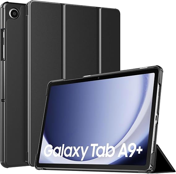 TiMOVO Case for Samsung Galaxy Tab A9+/A9 Plus 11" 2023, Black | Slim Lightweight, Stand Hard Back Shell, Auto Wake/Sleep