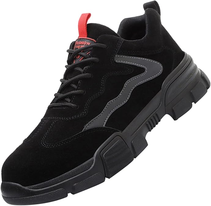 Steel Toe Shoes Work Boots for Men,They can also work as tennis shoes or industrial and construction shoes,