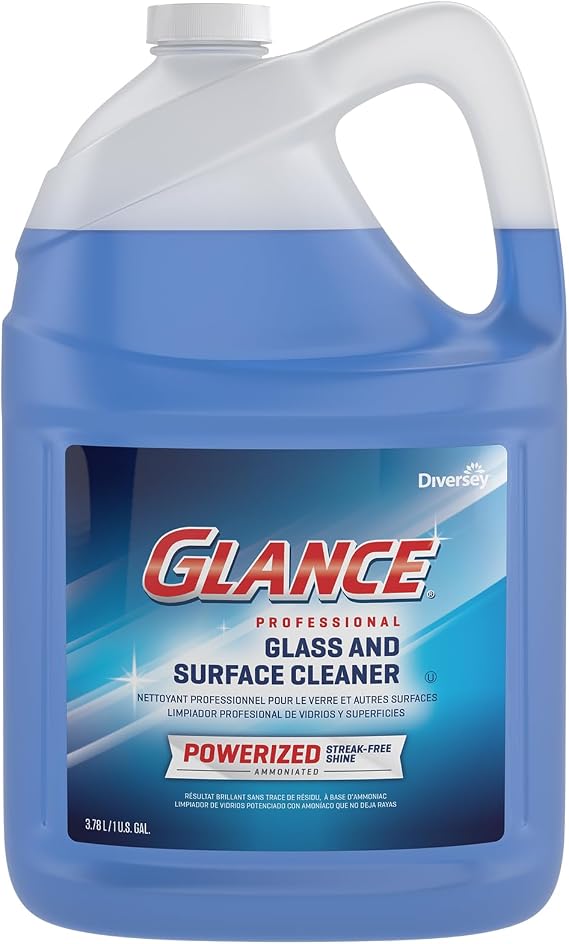 Diversey Glance Powerized Glass And Surface Cleaner, Liquid, 1 Gal