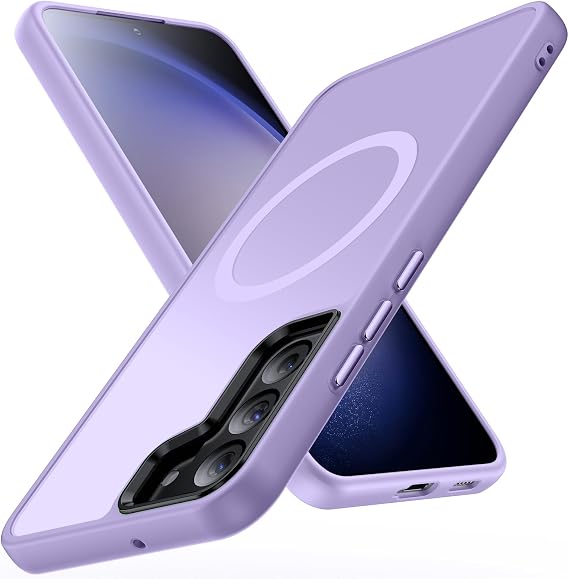 Magnetic for Galaxy S21 FE 5G Light Purple(TPU+PC) | Case,[Compatible with