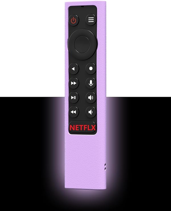 Shockproof Case for NVIDIA Shield Android TV Pro 4K HDR Streaming Media Player, Skin Holder for NVIDIA Shield Remote Control Glow Purple