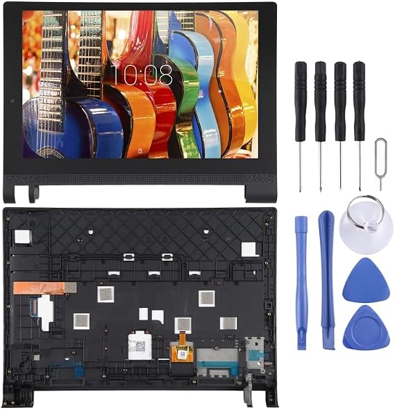 Daguys OEM LCD Screen for Lenovo Yoga Tab 3 (10 inch) YT3-X50, YT3-X50F, YT3-X50M Digitizer Full Assembly with Frame (Black)