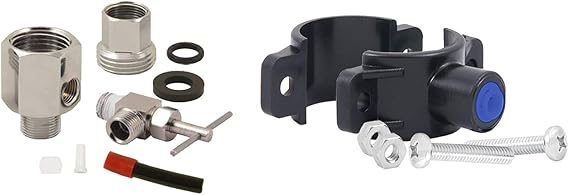 APEC Water Systems Replacement Feed Water Adapter & Drain Saddle Valve For Undersink System (MOVEKIT) | For Undersink System, MOVEKIT Model, Compatible with Reverse Osmosis Systems, Fits 1-1/4" to 1-1/2" Pipes