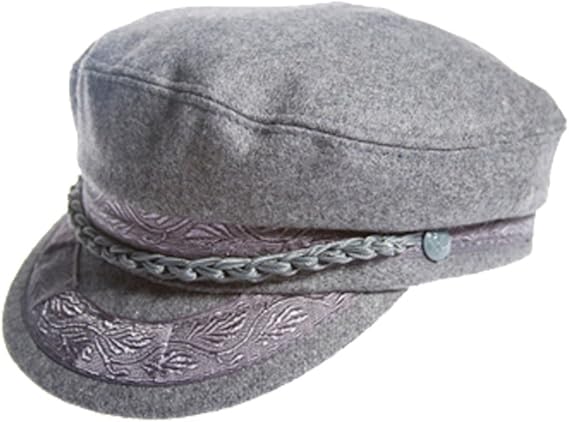 Aegean Authentic Greek Fisherman's Cap - Wool - Grey - 7 - (22 Inches - 56 cm)