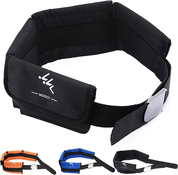 4 Neoprene Pocket Scuba Weight Belt，Spear Fishing Nylon-fit for Waist 32" to 52" - Quick-Release Buckle