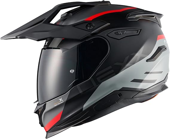 Nexx YT Motorcycle DOT Helmet - Quest Matte Black / Red - X-Large