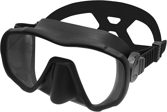 Nami Single Frameless Diving Mask - Panoramic View, UV Available - Scuba, Freediving, Spearfishing, Snorkel Mask for Adults