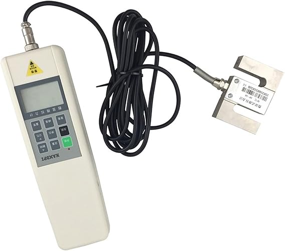 HP1K-100K External Push-Pull Force Gauge 1KN-100KN Digital Display Force Tester Measuring Device S-Type Sensor Indicator(10K)