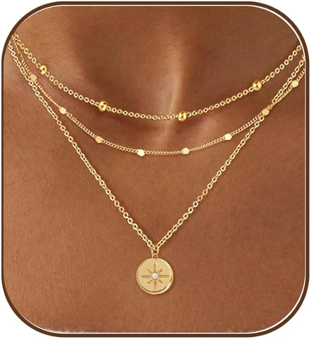 Dainty Layered Necklaces for Women Trendy
