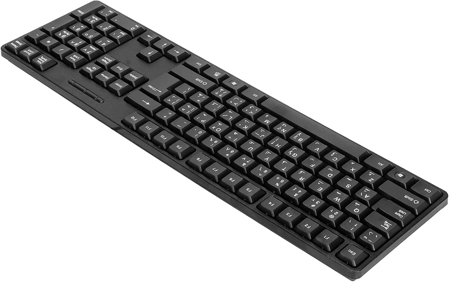 SUNGOOYUE Computer Keyboards Ergonomic Design USB Wired Arabic English Mechanical Keyboard for PC Laptops