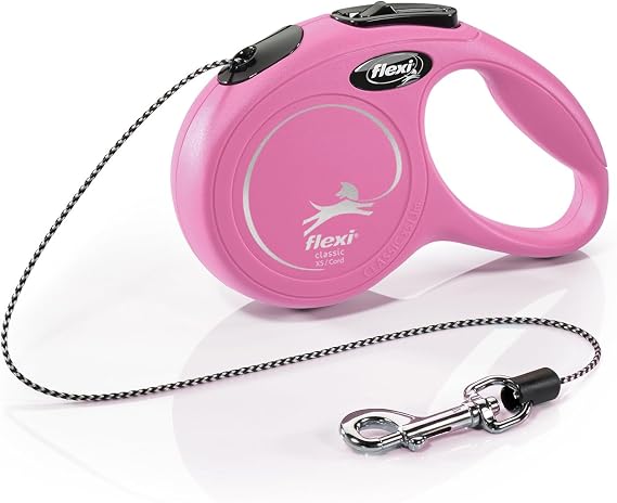 Automatic Leash Flexi New Classic Cat XS 3 M Pink Line