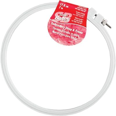 Susan Bates Plastic Embroidery Hoop - Light Blue, Size 7