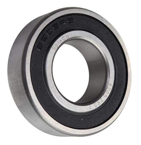 6205-2RS-1, 6205LLU16, 205PP16 Sealed Radial Ball Bearing 1" X52X15 by SpinCo