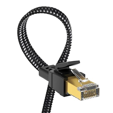Orbram Cat 8 Ethernet Cable 15FT, High Speed Braided 40Gbps 2000MHz Network