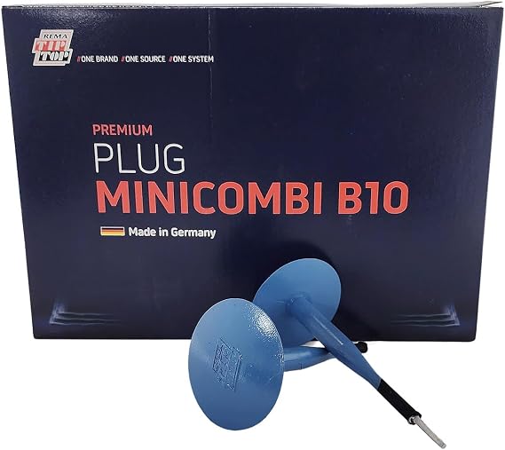 Rema TIP TOP B-10 Minicombi Tire Repair Units with Wire Lead, Patch Plug Combination Units for Permanent Tire Repair, 20 Pack | With Wire Lead, Patch Plug Combination Units for Permanent Tire Repair