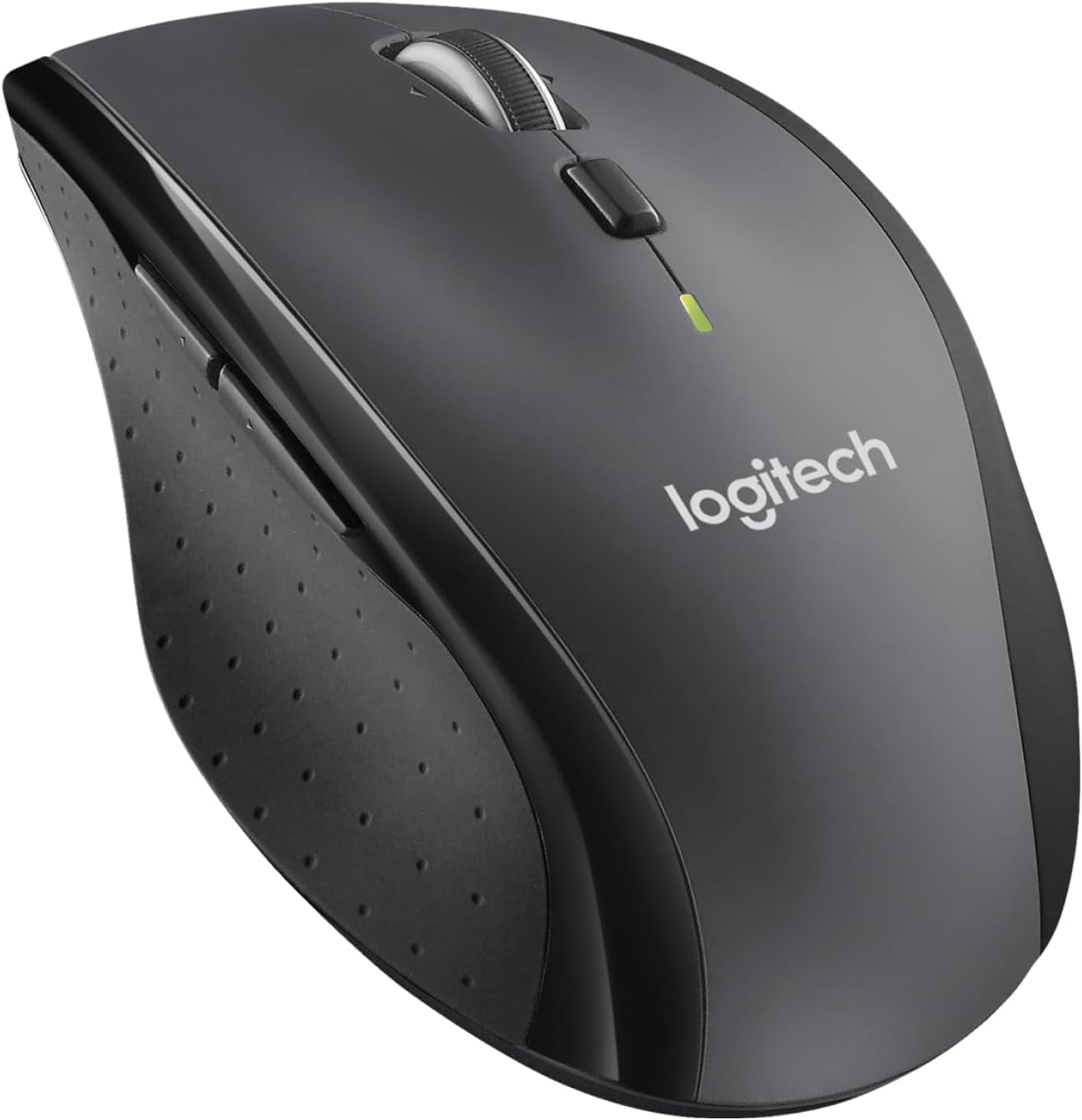 Logitech M705 Marathon Wireless Mouse, 2.4 GHz with USB Unifying Mini-Receiver, 1000 DPI Laser Grade Tracking, 7-Buttons, Extra Thumb Buttons, 3-Year Battery Life, PC  Mac  Laptop - Black