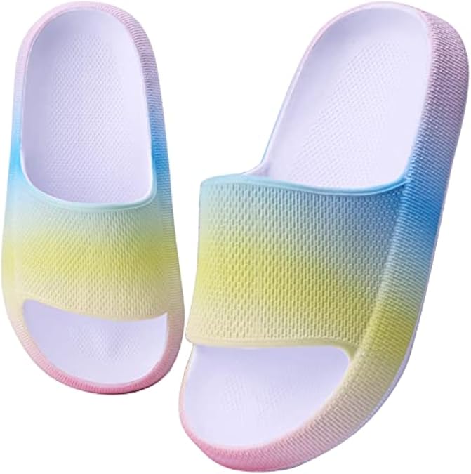 Children's Summer Slippers Boys Bath Slippers Girls Shower Bathing Shoes Non-Slip Summer Beach Pool Slide Sandals 29-35 EU