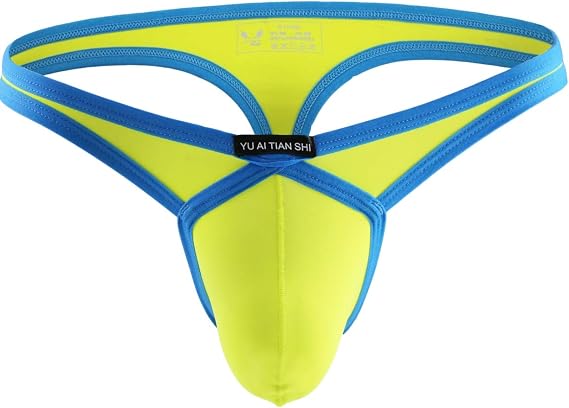 MuscleMate Men's Thong G-String Underwear, Men's Hot Thong G-String T-Back Underwear, Stretch Fit.