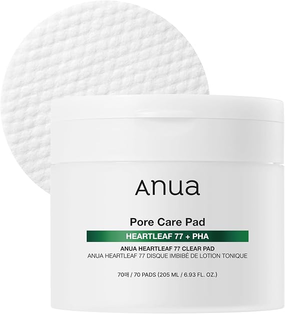 Anua Heartleaf 77 Toner Pads, Non-Comedogenic, 70 Pads