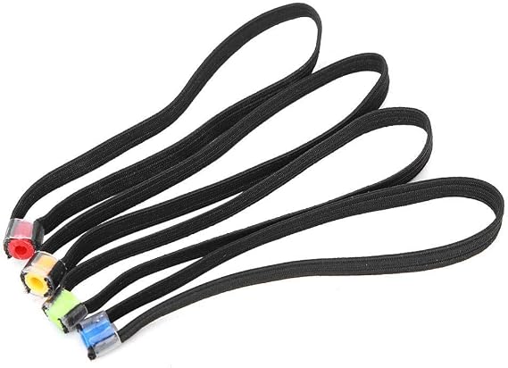 4PCS Fishing Tippet Ring Elastic Fabric Fishing Tippet Spool Ring Fish Wire Loop Tackle Accessory