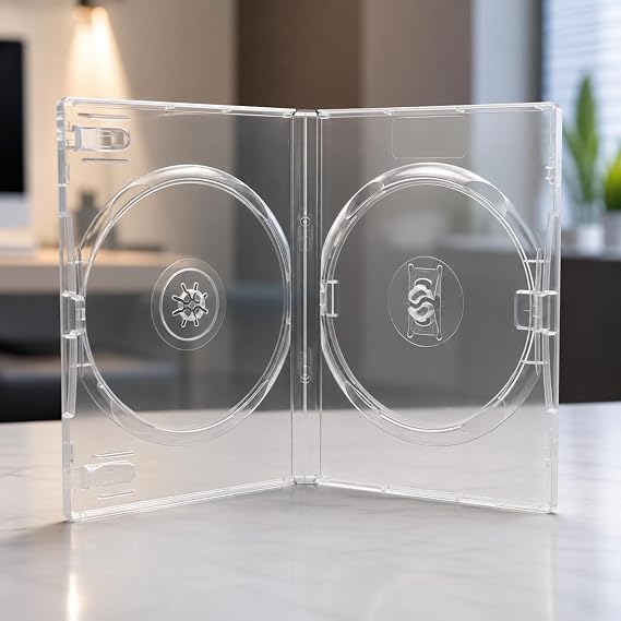 Amaray 2 Disc DVD case clear 50 pack