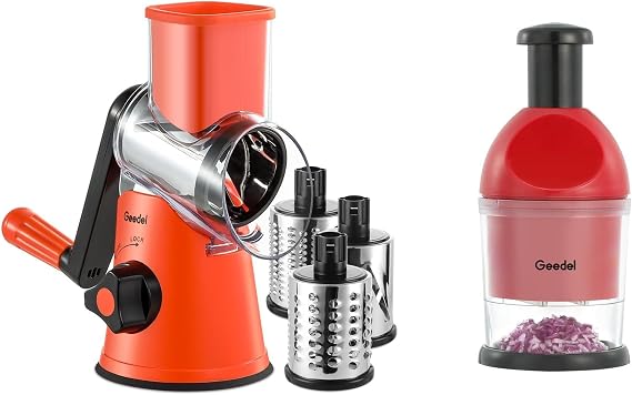 Cheese Grater and Food Chopper Bundle