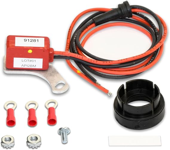 PerTronix Ignitor II Electronic Ignition Conversion Kit, 91281 | 12V Negative Ground Adaptive Dwell Ignition Module, Replaces Points, Compatible with Ford 8 Cylinder Motorcraft Distributors