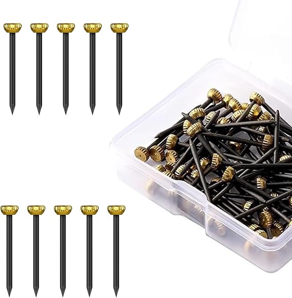 100pcs Picture Pins Nails – Sturdy Hanging Nails for Pictures, Artwork, Photos & Decorations, Ideal for Home & Office Use