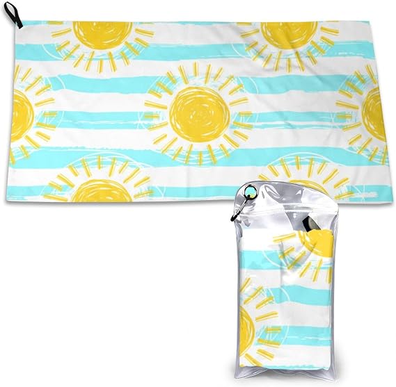 Cartoon SunQuick Dry Towel,Microfiber Towels Bulk for Adults 16"x 2297"