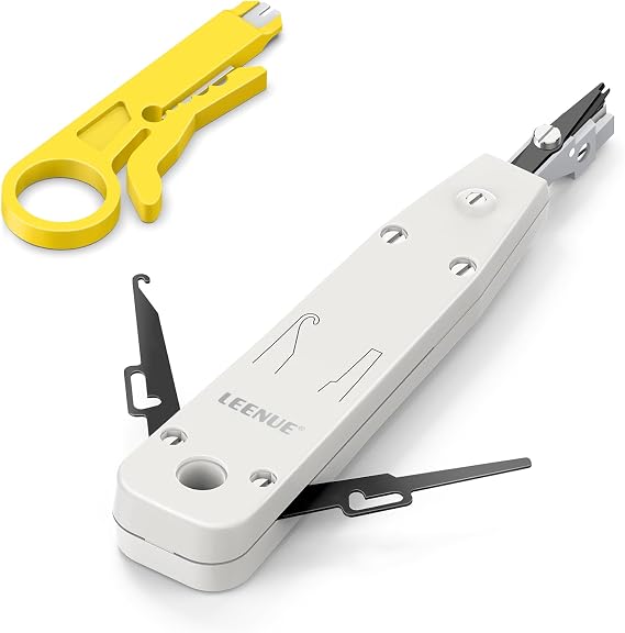 Punch Down Tool, for Cat5/Cat6/Cat7 Network Cable, Grey