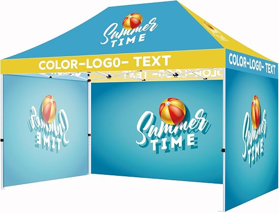 CROWN SHADES 10x15 Custom Tent Complete Set with Frame & Canopy
