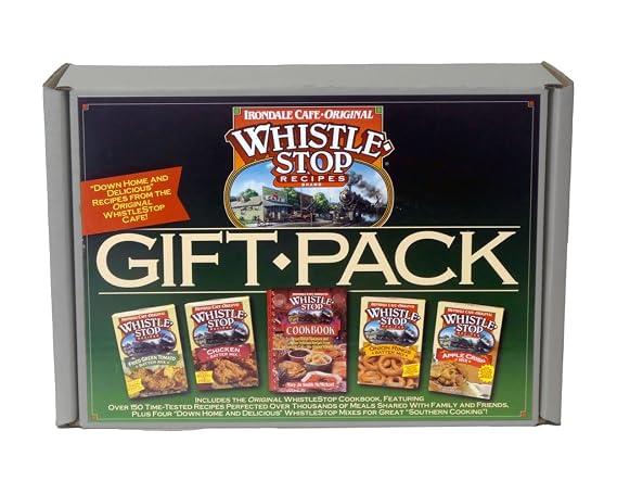 Original WhistleStop Cafe Recipes | Classic Gift Pack of Our Five Most Popular Products | 4 Mixes and 1 Cookbook