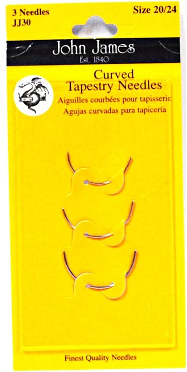 John James Curved Tapestry Needles Assorted Sizes 20/24