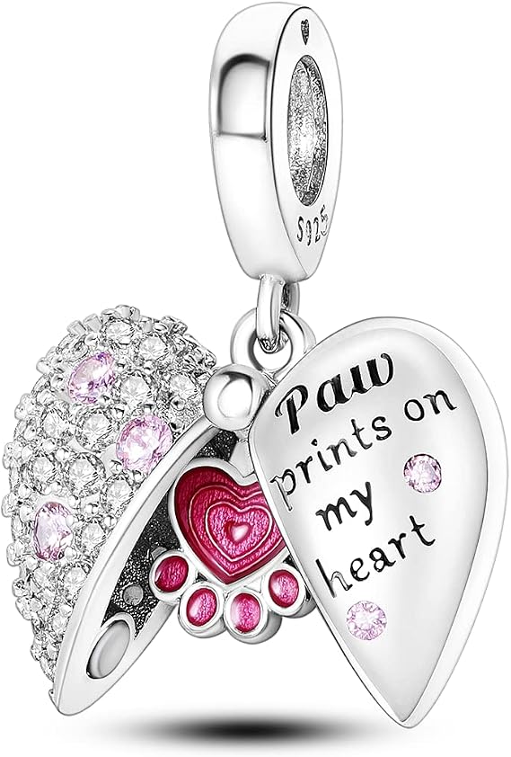 Parmuz charms for bracelet sterling silver love heart travel Bead for Charm Bracelets and Necklaces 925 Charms Clover Butterfly gift for Woman