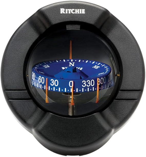 Compass, Bulkhead, 3.75" Combi, Black