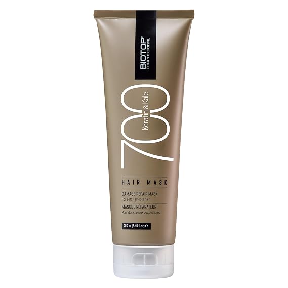 Biotop Professional 700 Keratin + Kale Hair Mask - Keratin Treatment for Thick, Dry, Chemically, and Color Treated Hair - Improves Overall Hair Health - 8.4oz