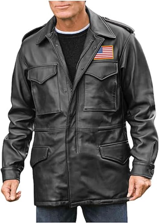 Men's M-65 Field Real Leather Jacket