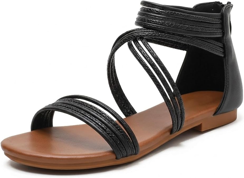 youngshow Women's Braided Gladiator Sandals for Beach 2026 Summer Flat