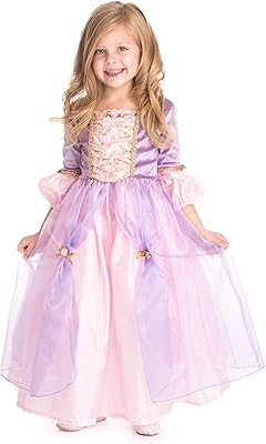 Little Adventures Deluxe Rapunzel Princess Dress Up Costume Small Age 1-3 - Machine Washable Child Pretend Play and Party Dress with No Glitter